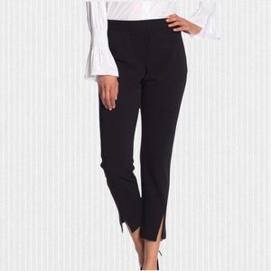 Vince Camuto Black Ponte Split Hem Cropped Pant Size Large
